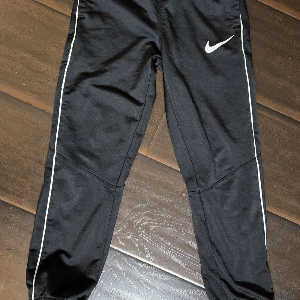 Nike Kids Black Joggers with White Swoosh - Picture 2 of 2